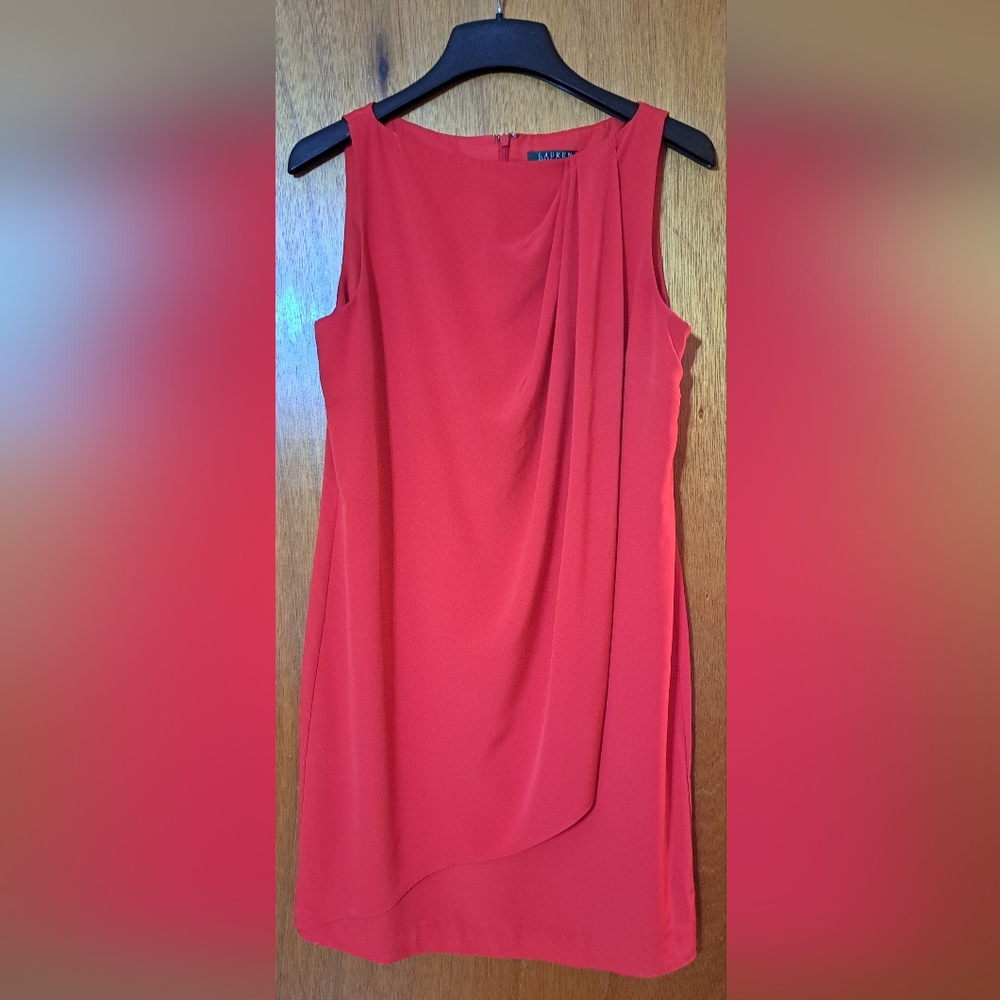 Lauren Ralph Lauren Vibrant Red Mini Dress